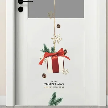 2024 Коледен подарък Модела Стикери за стена за Декорация врати, Тапети Начало декор Коледни стикери върху Стъкло на прозореца Плакат за партита