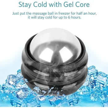 Криотерапевтический ледена масажна топка Студено / горещо облекчаване на възпаления, отоци, Масажор за крака, гърба, мускулите на тялото, по-бързо възстановяване след тренировка