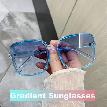 Модерни дизайнерски дамски слънчеви очила с луксозни океанскими лещи, слънчеви очила Унисекс за пътуване на открито UV400, нови очила с квадратни рамки.