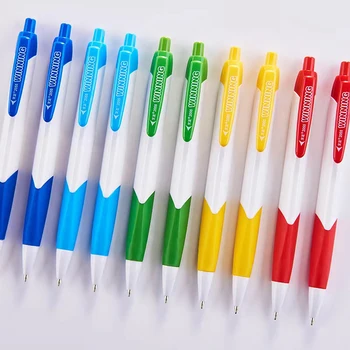 50 бр Прибиращ химикалка писалка 0,7 мм синя химикалка химикалка-roller за студенти стационарен материал Escolar Penholder различни цветове