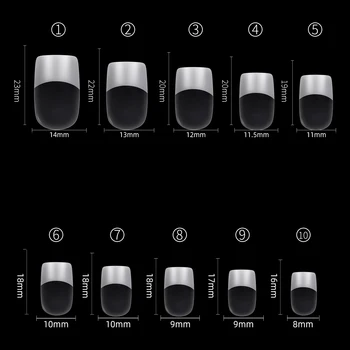 120шт Пальчиковые Режийни Върховете на Ноктите с Пълно Покриване на Акрилни Френски Къса в Краищата на Ноктите, За да се вливат в гел Масла Типсы За Нокти Art Salon САМ Design Tools FQ846F
