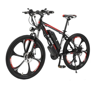 Нов алуминиев Хибриден велосипед с 21-степенна литиева батерия, Планински велосипеди с 26-инчови колела e 