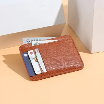 Нова мода и проста корейската версия на новия мъжки скоба за карти, женствена чанта за карти, портфейл, подарък компанията избухна