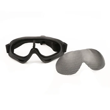 1бр Външна защита за очите Удобна Страйкбольная сигурност Тактическа защита на очите Очила с метална мрежа Goggle