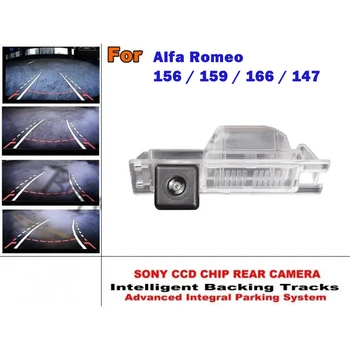 За Alfa Romeo 156 / 159 / 166 / 147 Камера с чип Smart Tracks /HD CCD Интелектуална динамично парковочная камера за задно виждане