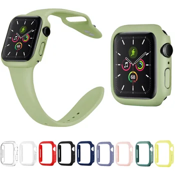 Защитно покритие на ярки цветове за корпуса на Apple Watch Серия 7, силна рамка за КОМПЮТЪР, за да iWatch, 41 мм, 45 мм, калъф-броня