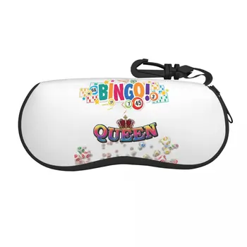Калъф за очила Бинго Queen за жени и мъже, защитна чанта за слънчеви очила за игри от мека хартия