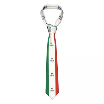 Мъжки класически копринени вратовръзки с участието на хартата на Италия по поръчка за офис