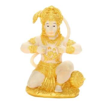 Златна статуя на Хануман Скулптура на Индийския Лорд Колекция индийски статуи Идол Murti Пуджа Скулптура за декорация декор