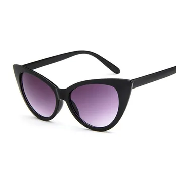 Нова Малка Дограма за пури в ограничени бройки Черни Слънчеви Очила, Cat Eye, Дамски Модни Маркови Дизайнерски Огледални Слънчеви Очила Cateye За Жени Нюанси UV400