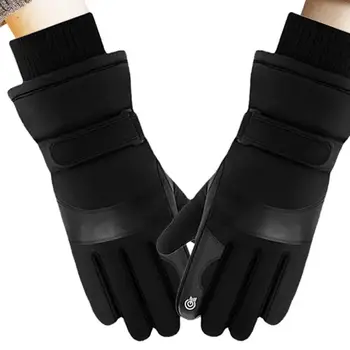 Непромокаеми зимни ръкавици-топлите ръкавици без пръсти със сензорен екран, уреди за ръцете, ръкавици, Нескользящие Дишащи ръкавици за студено време, топло за ръце за