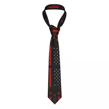 Вратовръзки С Черепа на Американското Мъжки Тесни Вратовръзки от Полиестер 8 см, с Тесните Деколтета за Мъжки Костюми и Аксесоари Gravatas Office