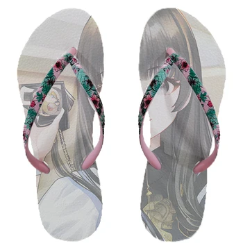 Чехли с цветен модел Flipper Zero, дамски обувки за жени, дамски чехли, дамски сандали-шинели, лято 2023 г.