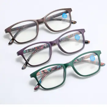 Анти-сини Очила за Четене за Жени, Мъжки Модни Пресбиопические Очила с Дизайн в Ретро стил, Със Степен на +100 +150 +200 +250 +300 +350 +400
