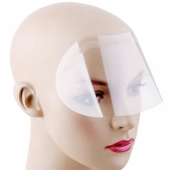 Еднократна прозрачна маска за лице, Фризьорски салон, Маска за лак за коса, Пластмасов Рязане, Боядисване, Защита на лицето, Фризьорски аксесоари 50 бр. / компл.