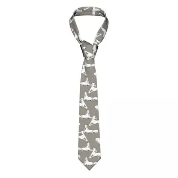 Релаксиращи Вратовръзки Greyhound Whippet За Мъже От Фин Полиестер 8 см, Тесни Вратовръзки за Кучета Сайтхаунд, Мъжки Аксесоари Gravatas Office
