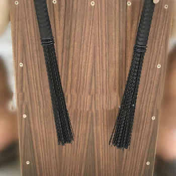 Найлон барабанная четка Cajon Барабан четки за зъби, пръчици, резервни части за ударни професионални ключовите й пръчки, 1 бр 36*5.1.4 см барабанная четка