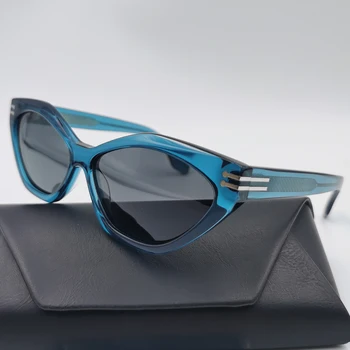 2023 Нови Модерни Дамски Слънчеви Очила Класически Дизайн на Котешко Око Елегантни Ацетатные Очила за Жени, Мъжки Поляризирани Очила с UV400