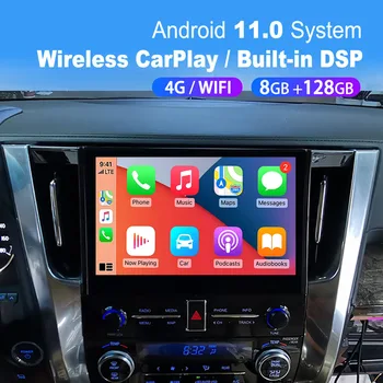 За Toyota Alphard 30 Vellfire 30 2015-2020 Android Радиото в автомобила 2Din Стереоприемник Авторадио Мултимедиен Плейър GPS Навигатор