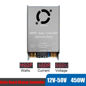 300W 450W MPPT Solar Boost Charge Controller Регулатор на Напрежение Бустерной Батерии 24V 36V 48V 60V 72V Оловно-Киселинната/Литиева батерия