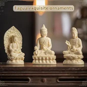 Изискан майстор на медицината, героите на Буда, статуята на Авалокитешвары, керамика, скулптура, Буда Дзен, занаяти, декор за вашия домашен офис