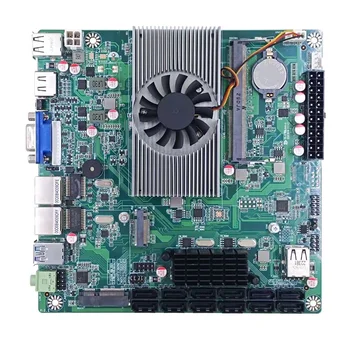 Дънна платка N5095 NAS Server 12X7Pin SATA Поддържа DDR4 16G 2933 Mhz sodimm памет на дънната Платка индустриален компютър