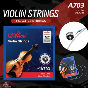 Alice A703 Струни За Цигулка 1/8 1/4 1/2 3/4 4/4 Универсални Струните На Цигулка Аксесоари За Музикални Инструменти Части За Начинаещи