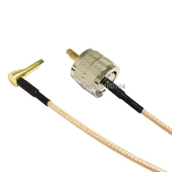 Нов тел безжичен модем UHF-щекер към прямоугольному конектора MS156 RG316 Коаксиален кабел с косичкой 15 см 6 
