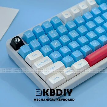 KBDiy 164 Клавишите SA Profile Keycaps за Механична Клавиатура Lilith PBT Keycap Custom Double Shot 7U САМ Blue Key Caps за GMK67