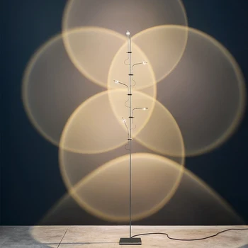Под лампа wa wa Модерна сребърна лампа луксозна led проекция Лампа в скандинавски минималистичном стил Арт-Бар маса Италиански Декор нощни дизайн на камина
