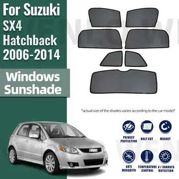За Suzuki SX4 Хечбек 2006-2014 Авто козирка с магнитна рамка предна предното стъкло, шторка на задния странично стъкло, слънчеви очила, Козирка