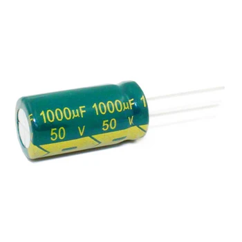 5pcs Високо качество 50V1000UF 50V 1000UF ниско съпротивление esr/импеданс висока честота на алуминиеви електролитни кондензатори