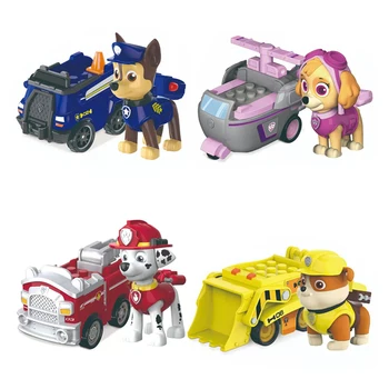 Градивните елементи на Лапа Patrol Анимация на колата, удари продажбите, Кукла Скай Маршал, детски играчки, Мультяшные пишеща машина