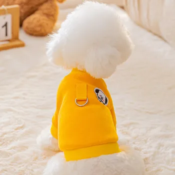 Пуловер за кученца Есен Зима Модни дрехи с герои от анимационни филми Пуловер Пет Sweet Desinger за малки кучета Пудел Йоркшир, Чихуахуа