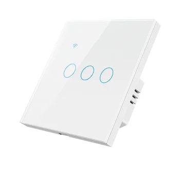 Sasha EU US Wifi Smart Touch Switch 1/2/3/4 Gang Стенен Ключ Smart Life APP Поддръжка на Дистанционно Управление Алекса Home Alice