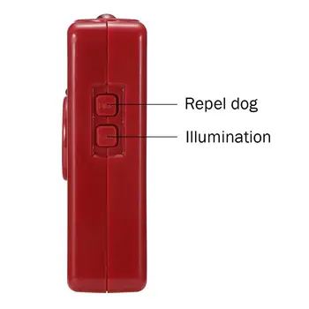 Ултразвукова мол кучета 128 db, защита от кражба, аларма за кучета, червен Многофункционален Лек симулатор за кучета с led подсветка