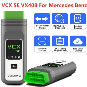 VXDIAG VCX SE VX408 За Mercedes Benz Star DoIP C6 SD Connect Кодиране, Програмиране Модификация Мултиплексор DoNet Отдалечен Диагностичен Инструмент