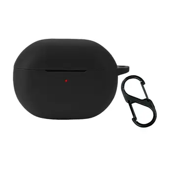 Калъф за слушалки Capsule3 pro, силиконови безжични слушалки, защита от драскотини и падане, защитен калъф за слушалки с карабинер