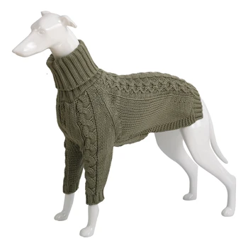 Зимна цветна поло, топъл пуловер за кучета, пуловер за италианска хрътка, облекло за кучета, дрехи за пудел Беллингтона