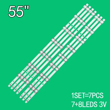 533 мм led лента осветление за VESTEL 55-инчов UHD DRT A-B тип SV550AK7 55U5766DB LT-55C760 55C860 (A) 55PUS6031 LUX0155006
