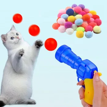 Интерактивна тренировка стартира, играчки за котки, творчески котенца, Мини-помпоны, игри, Еластичен плюшено топка, играчки за котки, аксесоари за домашни любимци