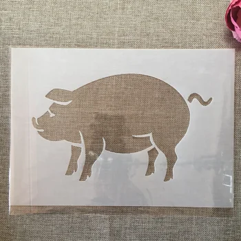 Дебела свиня формат А4 размерът е 29 см Многостенни листове за diy рисувани Стенни Албум за албуми за Оцветяване Релеф Албум Декоративен модел