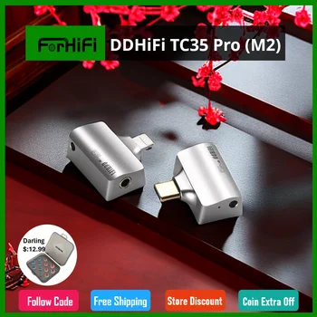 DD ddHiFi TC35Pro 2-ро поколение Mountain2 (M2), компактен Т-образен 3,5 мм стерео USB-DAC-ключ, специални чипове за КПР и усилвател