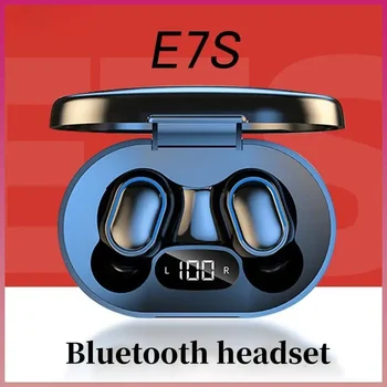 TWS E7S Fone Bluetooth Слушалки Безжични Слушалки за Xiaomi Vivo Oppo Слушалките С Шумопотискане Безжична Bluetooth Слушалка