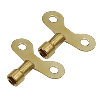2 елемента Ключ от крана за една квадратна розетка 6 мм, макара за санитарно дупки, Железния ключ, воден вентил, кран, выпускающий въздух, Специален ключ за заключване