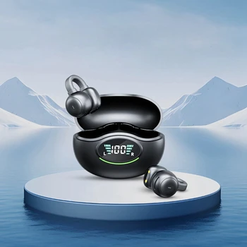 Спортни безжични Bluetooth слушалки с шумопотискане, висококачествени слушалки в ушите, без притурки.