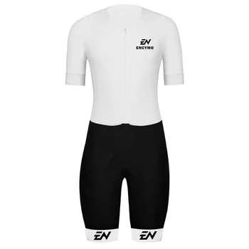 ENCYMO Cycling Skinsuit Trisuit Мъжки дрехи за триатлон МТБ, Дишаща състезателна велосипедна дрехи, гащеризон, едно парче колоездене