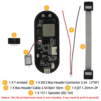 Потребителски Панел за Управление на T-Embed ESP32-S3 Макро Knob Вградена Платка за Развитие С 1,9-инчов LCD Дисплей 16 MB Flash Dropshi