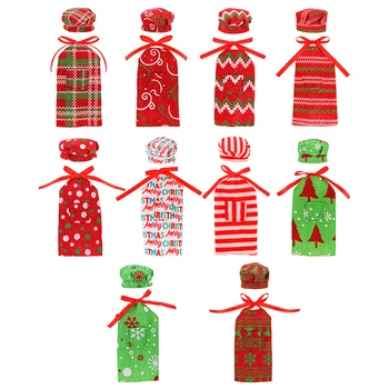 Коледна 35-см стоп-моушън дрехи, мини-престилка, шапка на готвач, куклена къща, дребна измама дрехи, Коледен костюм, играчка за декор
