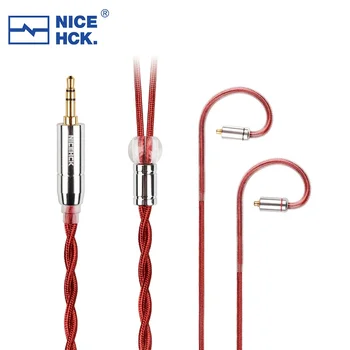 NiceHCK RedAg 4N от чисто сребро Hi-Fi слушалки Коаксиален кабел MMCX/QDC/0,78 2Pin 3.5/2.5/4.4 мм за HOLA Zero KATO Aria LAN Cadenza